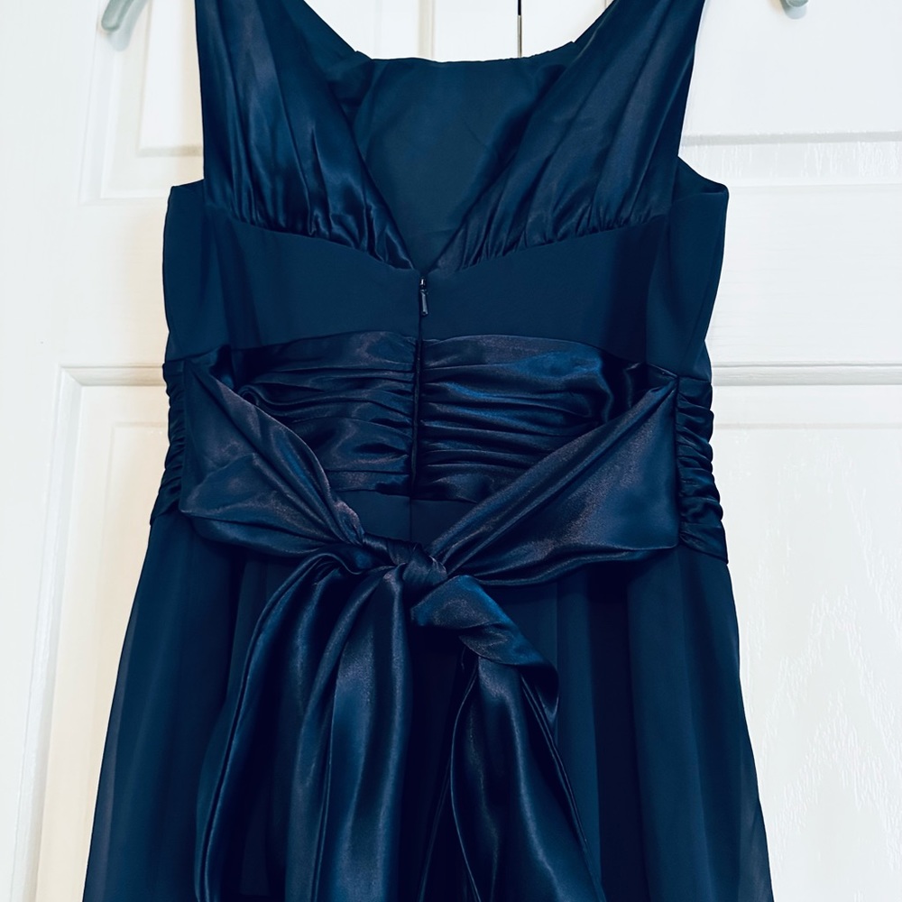 David’s bridal Navy Blue Sleeveless Evening Wear - Picture 5 of 6